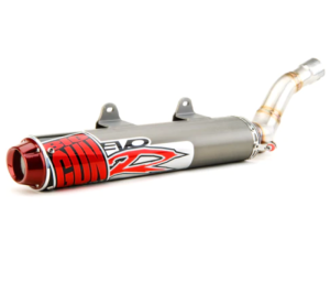 Polaris OUTLAW 450 MXR Performance Exhaust - Big Gun - EVO R Series Slip On - Red - `08-`10